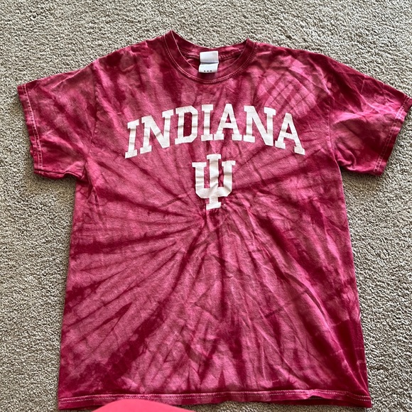 Red tie dye indiana t shirt - Picture 1 of 1